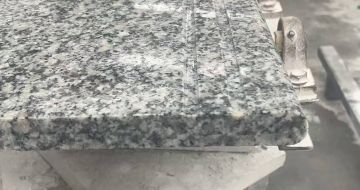 张掖芝麻白楼梯踏步 芙蓉白