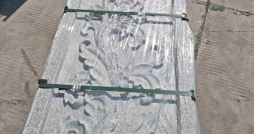 张掖芝麻白别墅外墙雕刻版