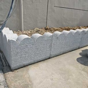 张掖芝麻白花边石  围边石