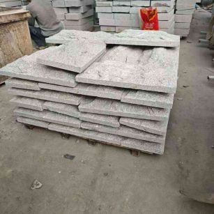 张掖芝麻白蘑菇石，自然面