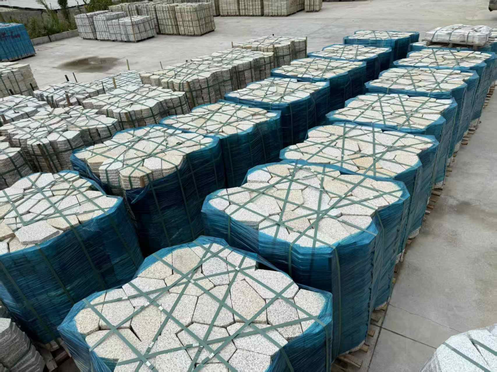 张掖黄金麻冰裂纹 碎拼
