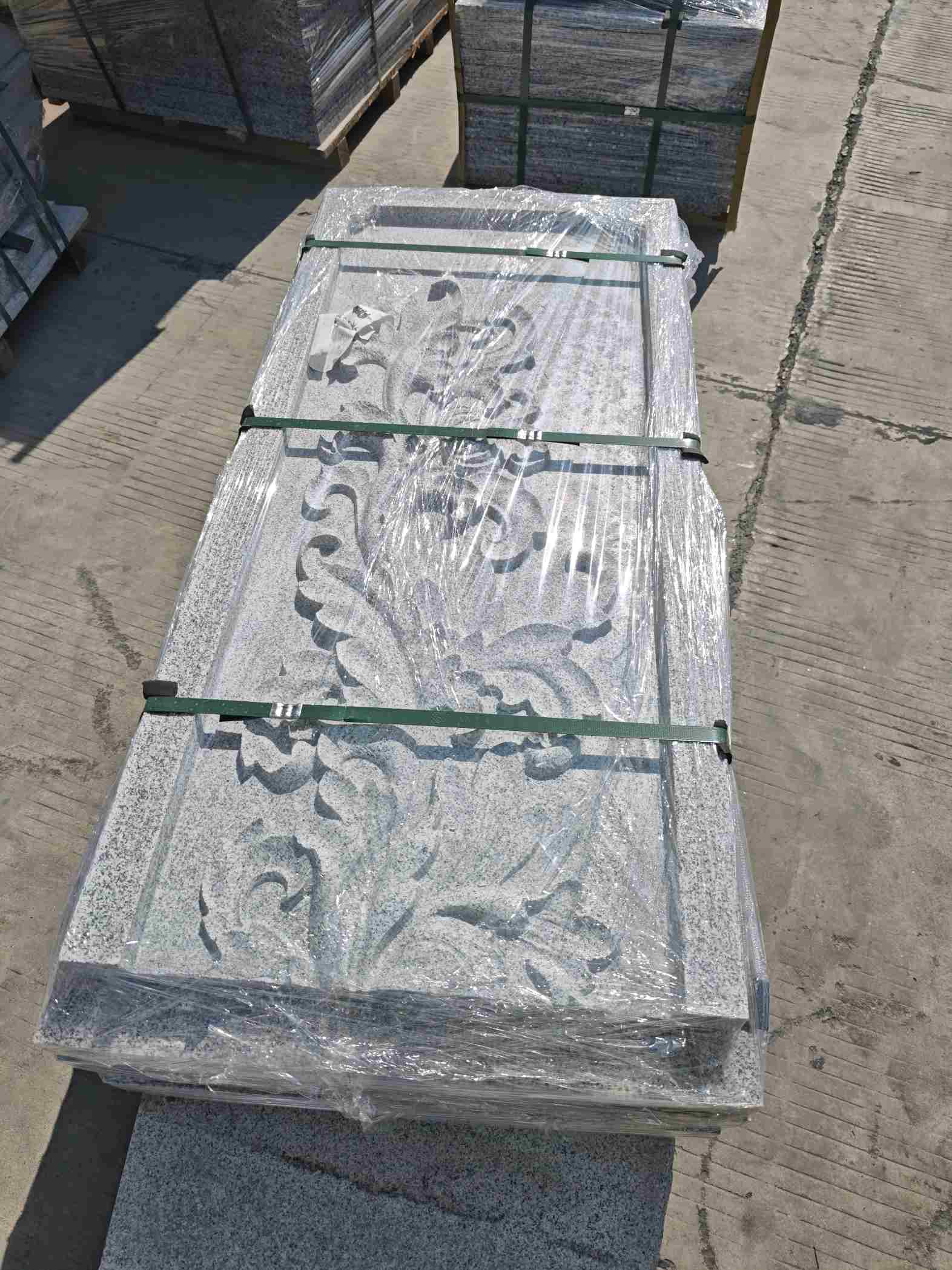 张掖芝麻白别墅外墙雕刻版