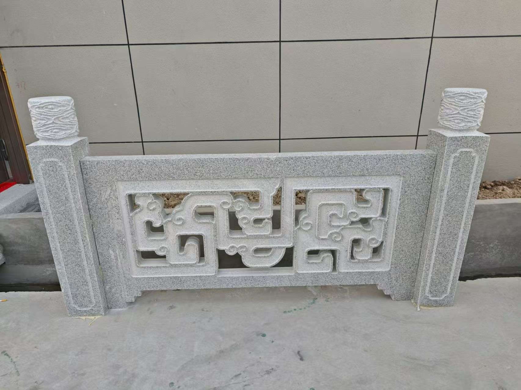 张掖芝麻白河道栏杆 桥栏杆