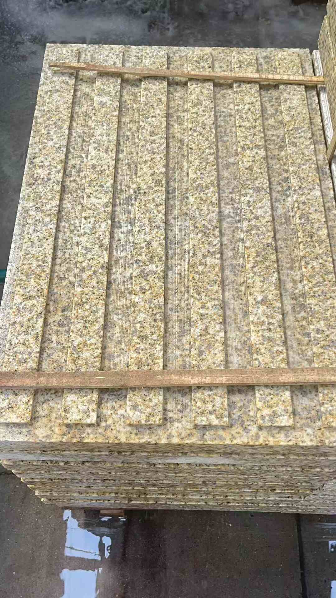 张掖黄金麻盲道 石材盲道